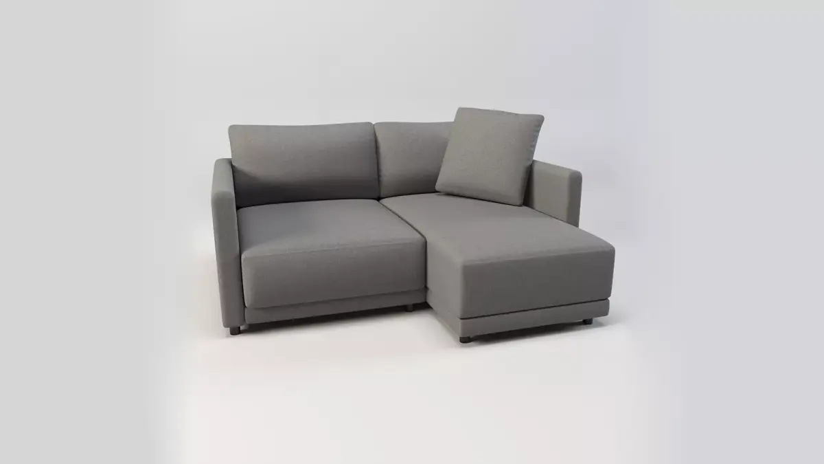 Gather arm wide chaise sectional sofa Free low-poly 3D model buy