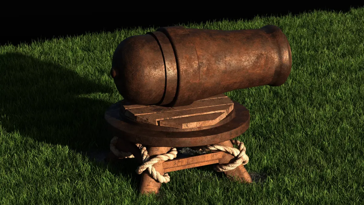 Canon - Clash of Clans Low-poly 3D model