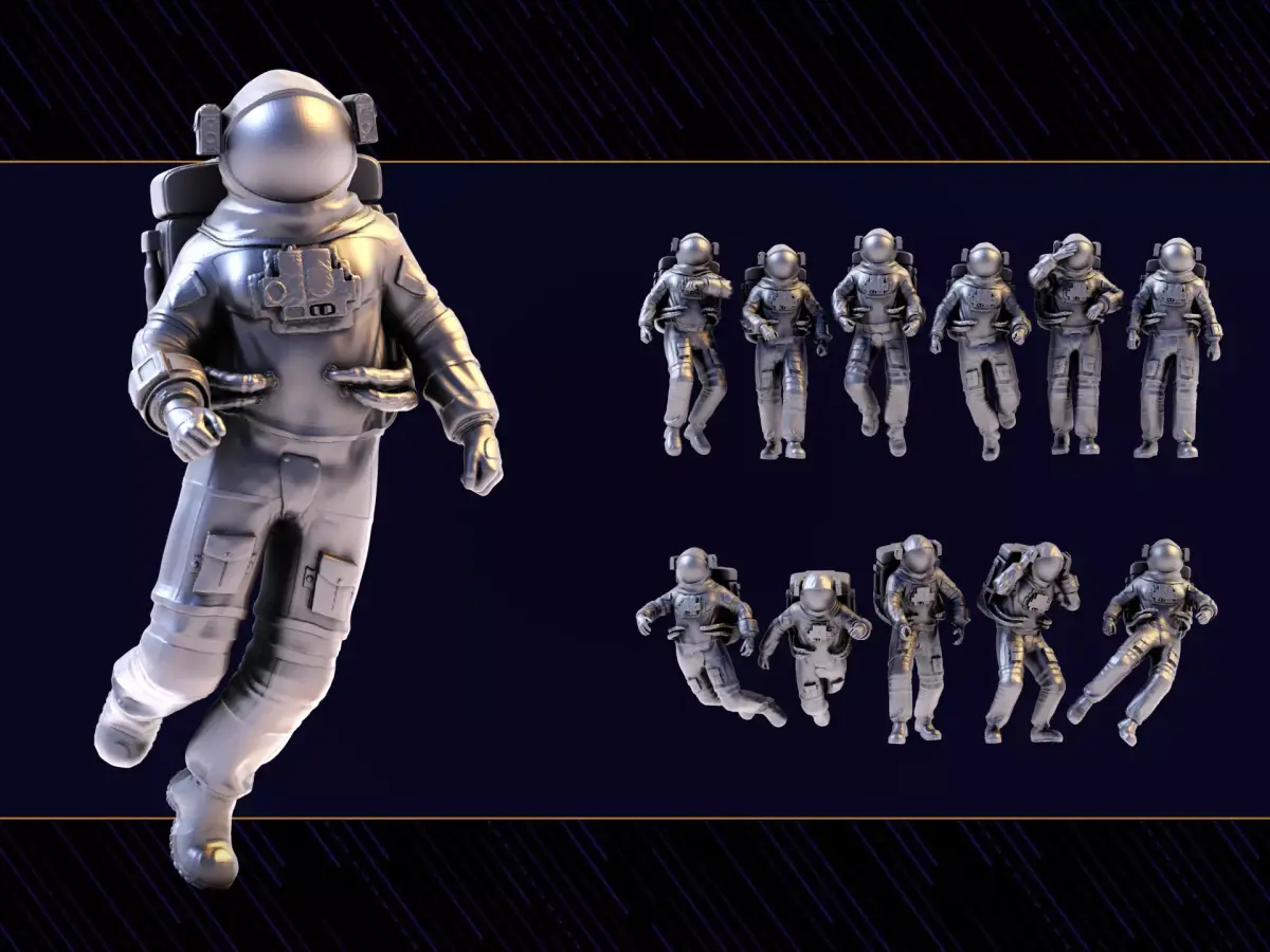 Astronaut  printable 01 3D print model