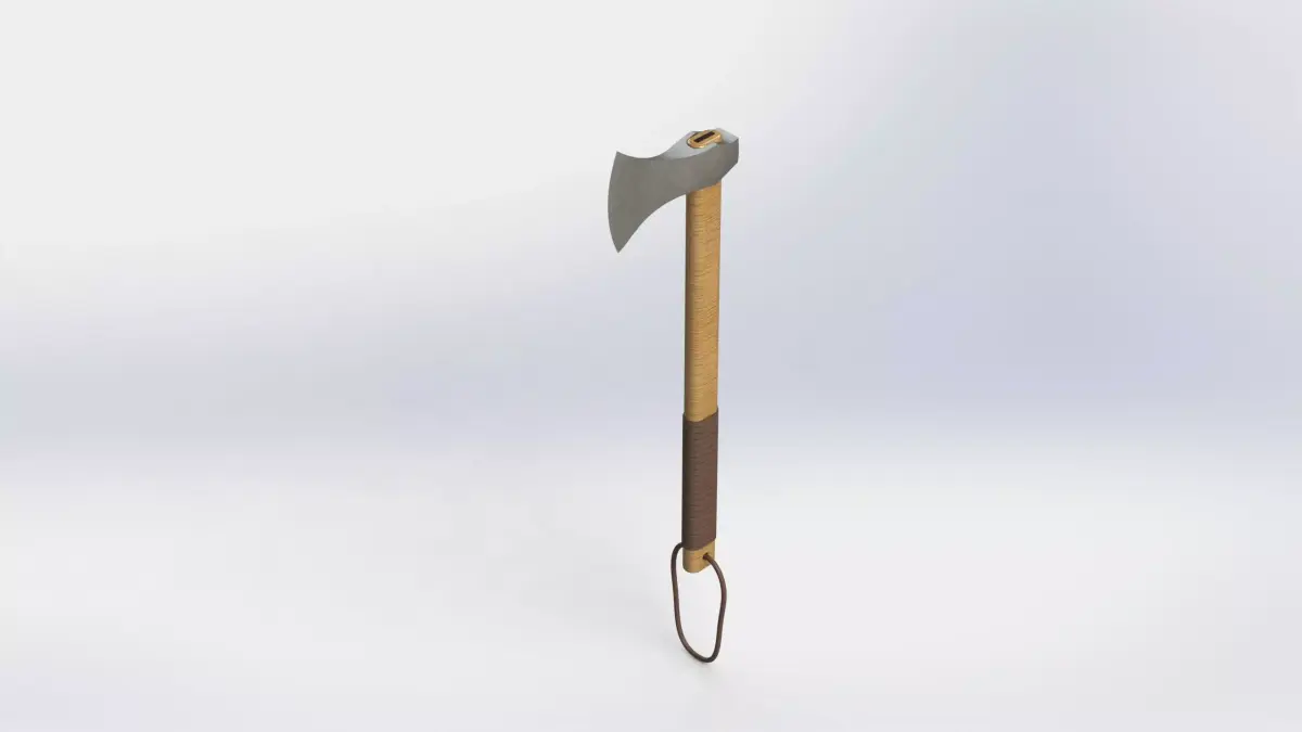 WG 7014 - Axe v1 Low-poly 3D model