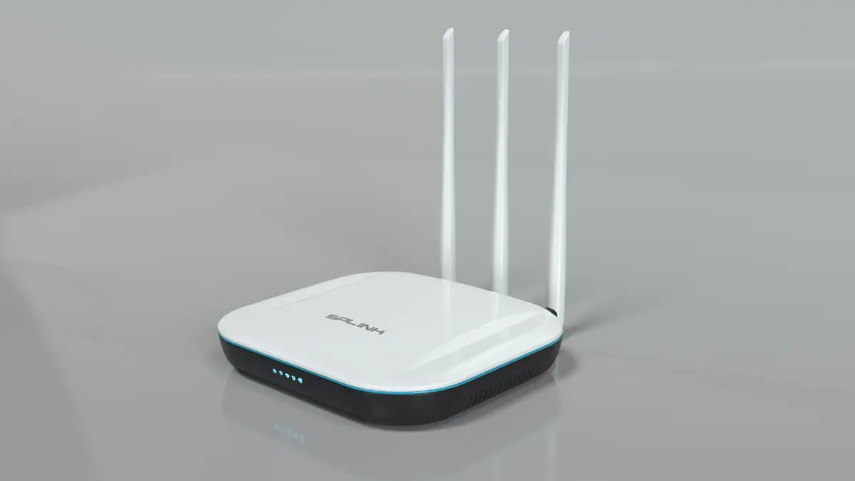 Wi-Fi Router Low-poly 3D model