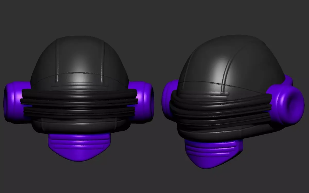 helmet high poly sculpt 3d printable  3D model 179