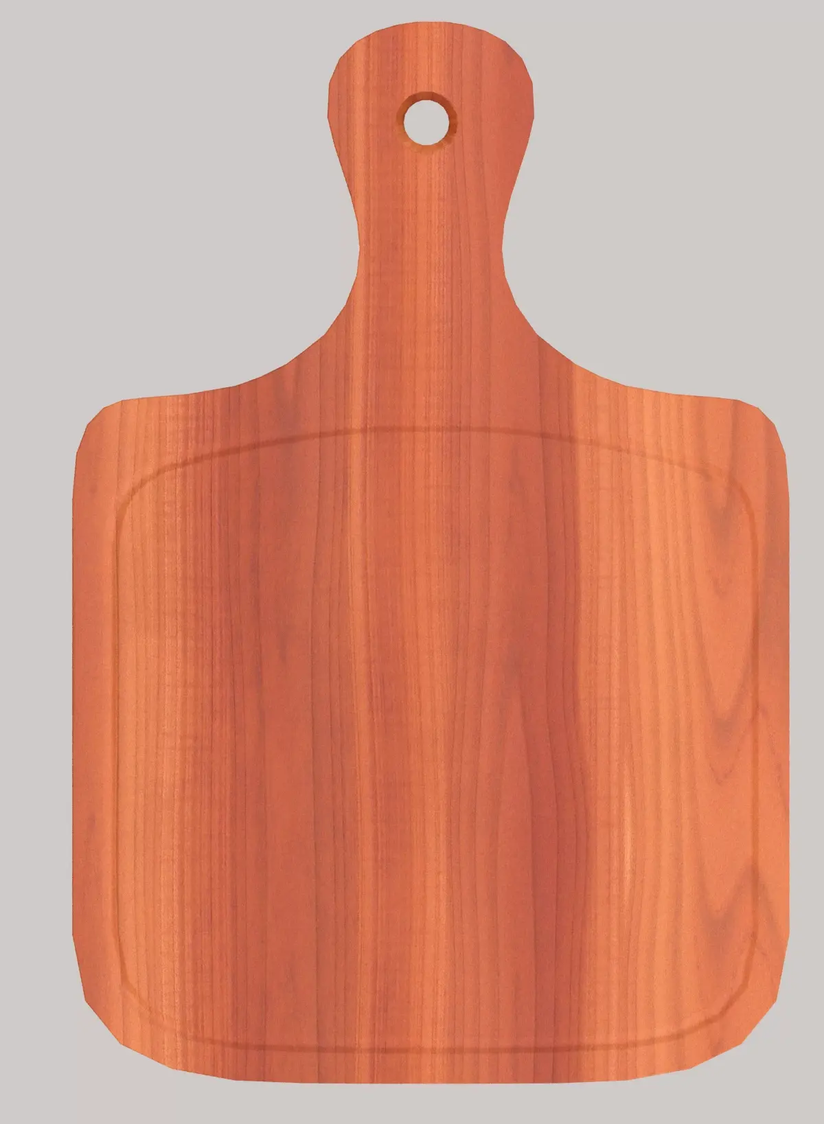 Wooden chopping board Free low-poly 3D model order