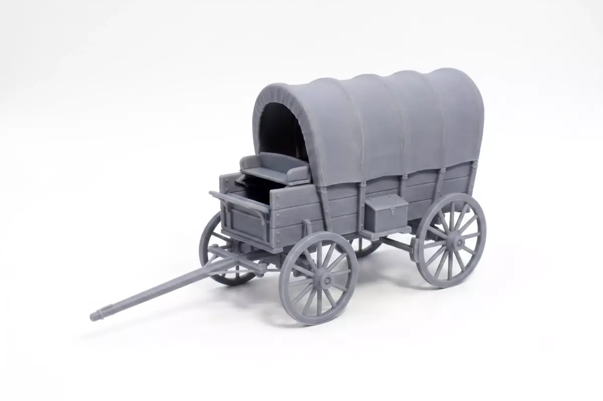 Old western covered wagon 3D print model