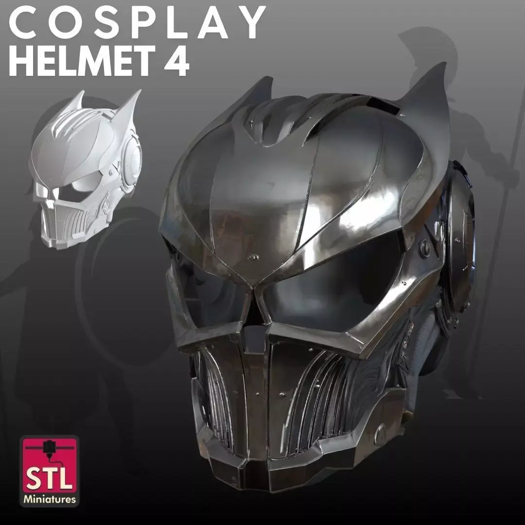Cosplay Helmets STL Collectible 3D Models 3D print model purchase