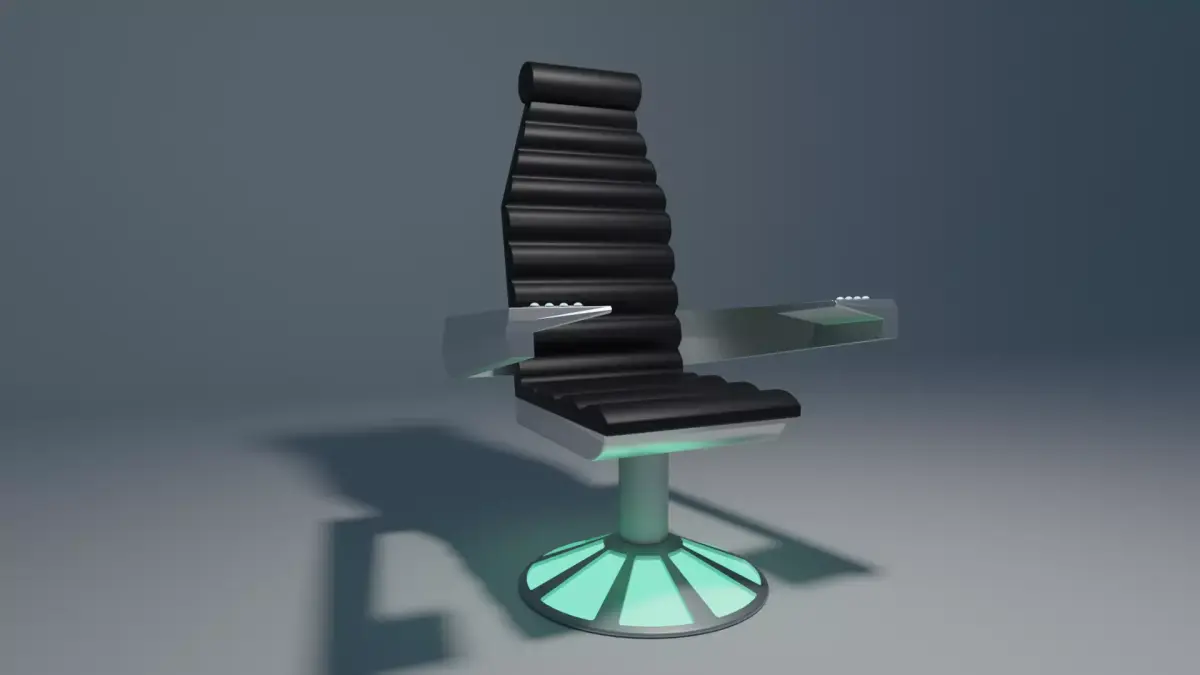 Excelsior NX-2000 Captains Chair 3D model