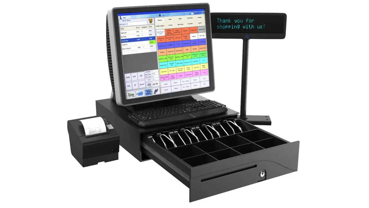 HP Cash Register With Receipt Printer 3D model
