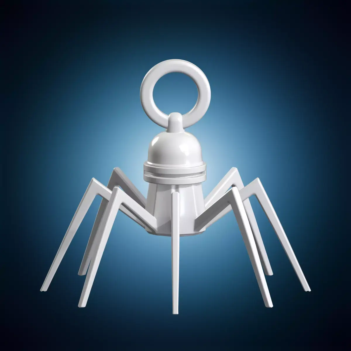 Bacteriophage Spider Pendant 3D Print Model 3D print model