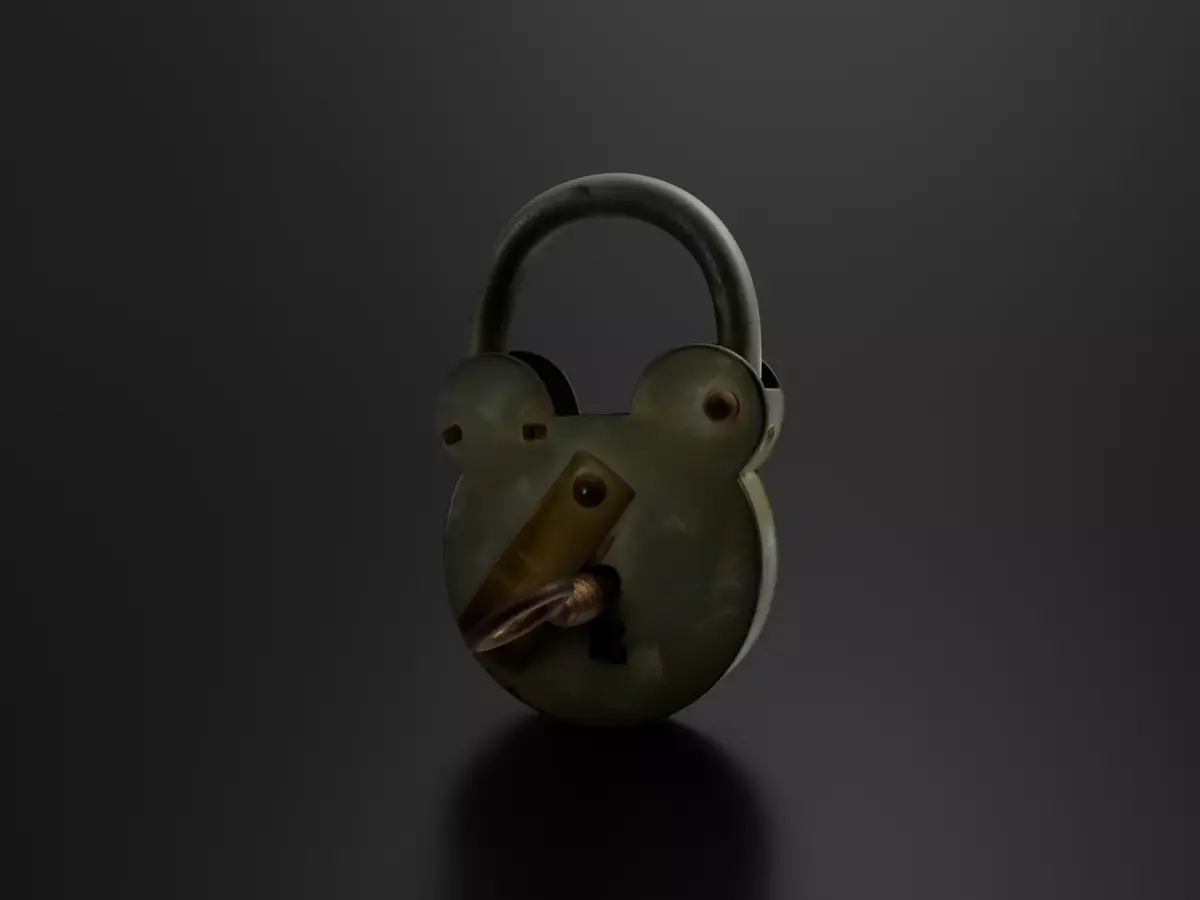 Padlock 1 3D print model