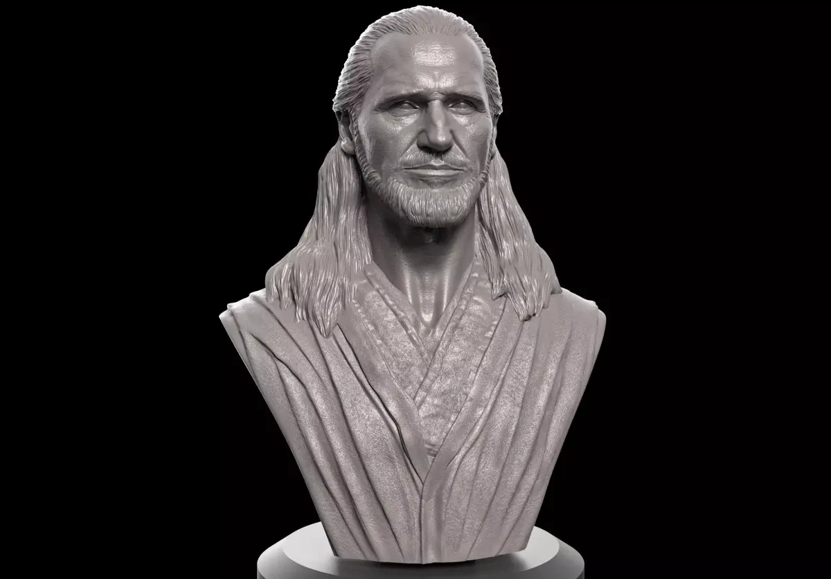 Liam Neeson - Qui-Gon Jinn Bust 3D print model purchase