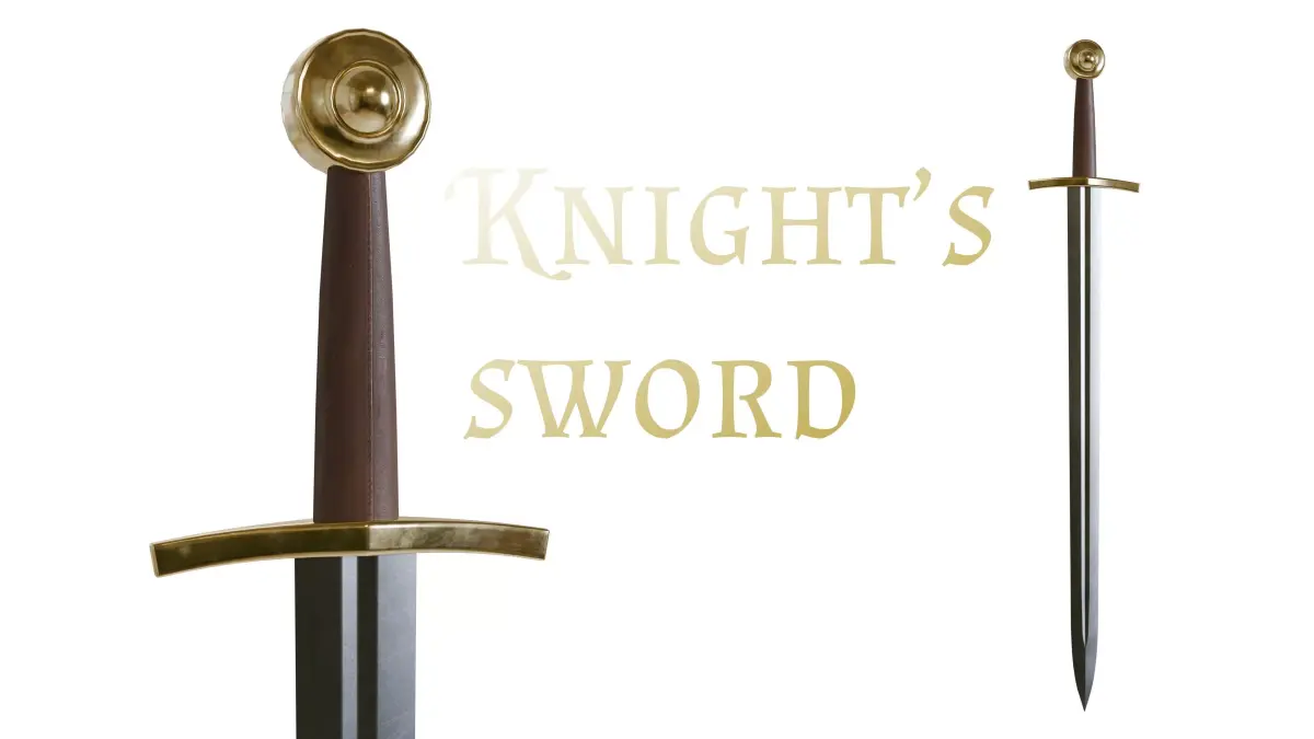 sword medieval Low-poly 3D model purchase