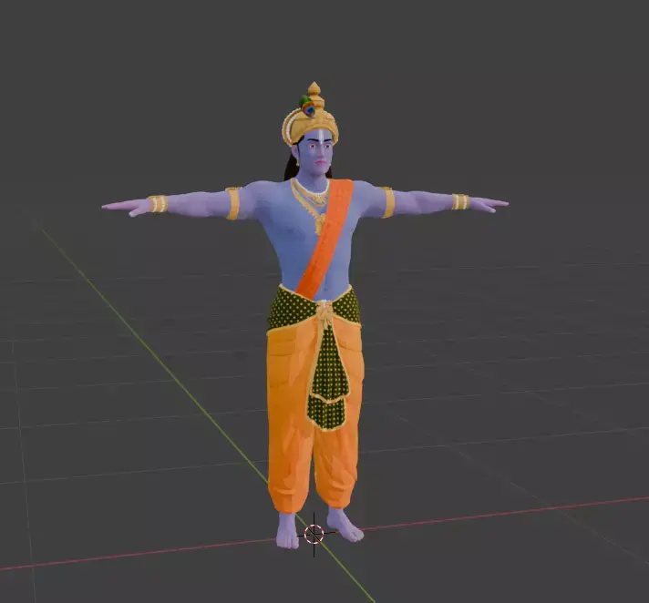 Krishna 3D model Free 3D model