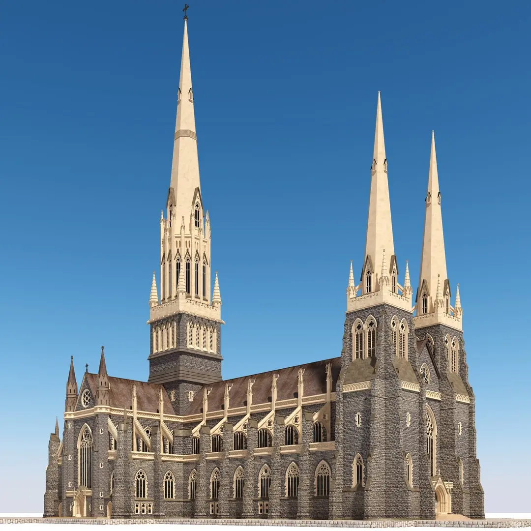 St Patricks Cathedral Church Melbourne 3D model