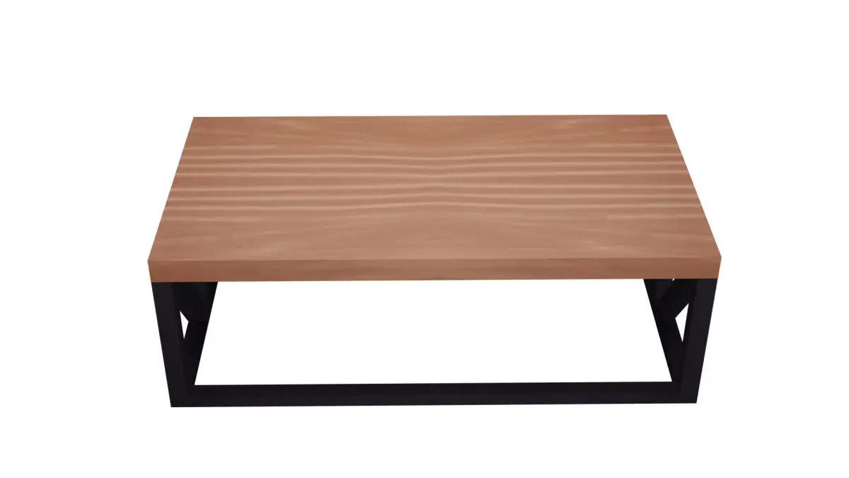 Wood Coffee Table Free low-poly 3D model