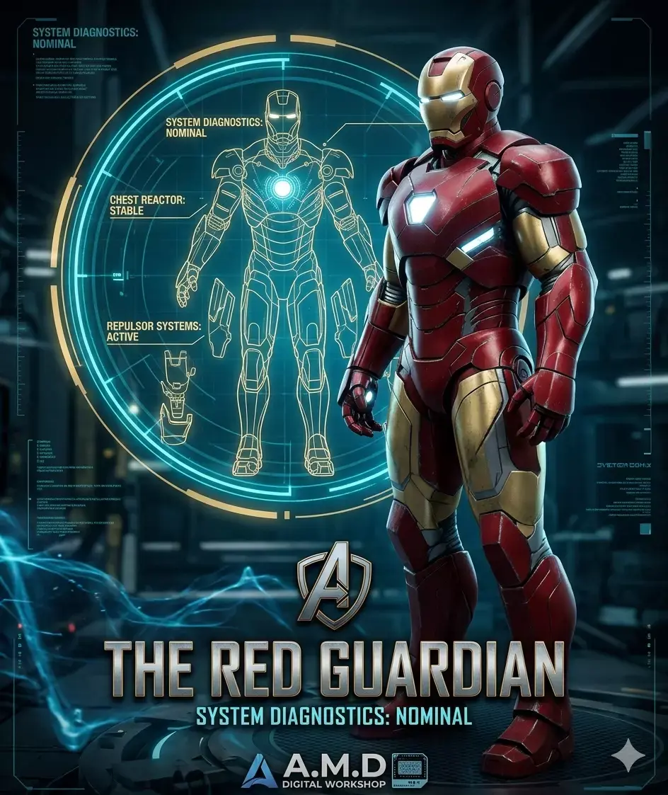 Iron Man Mark 46 Armor Low-poly 3D model
