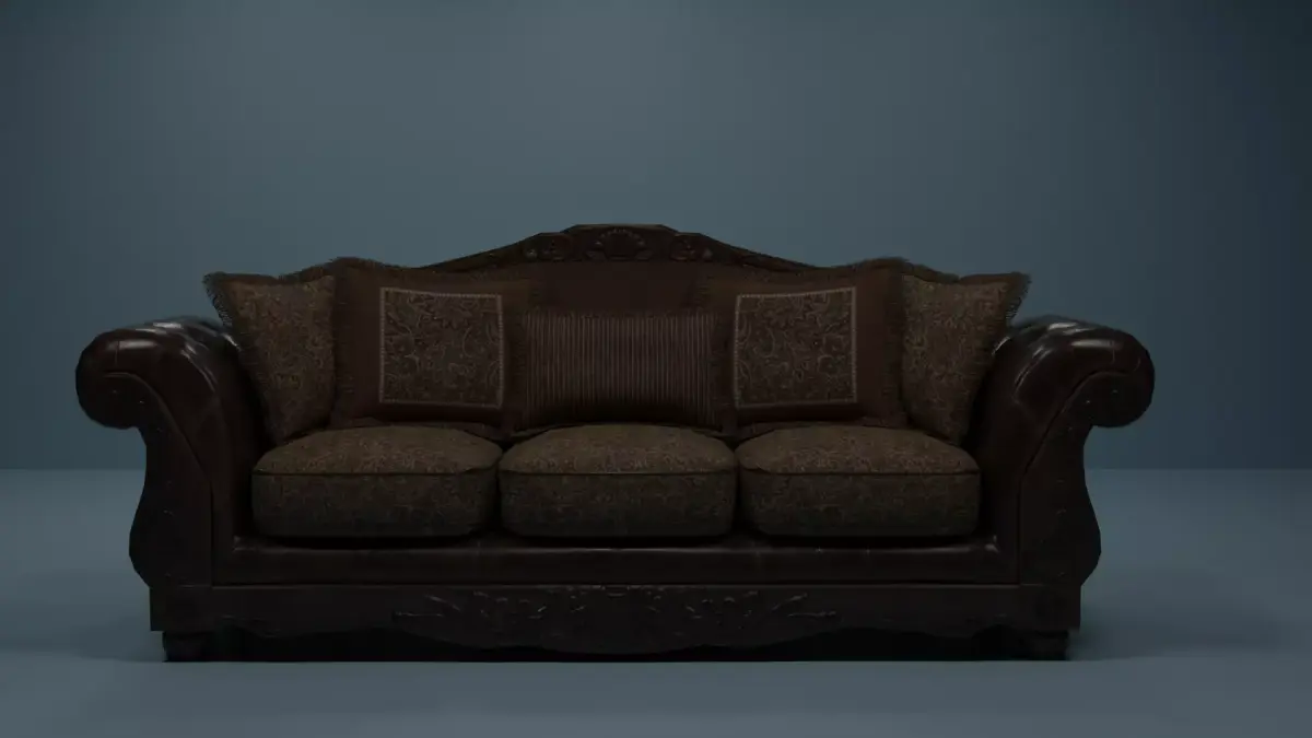 brown sofa Free 3D model