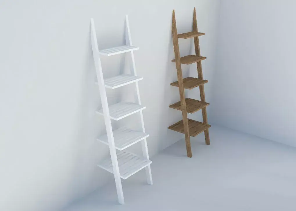 Ladder shelf Free 3D model