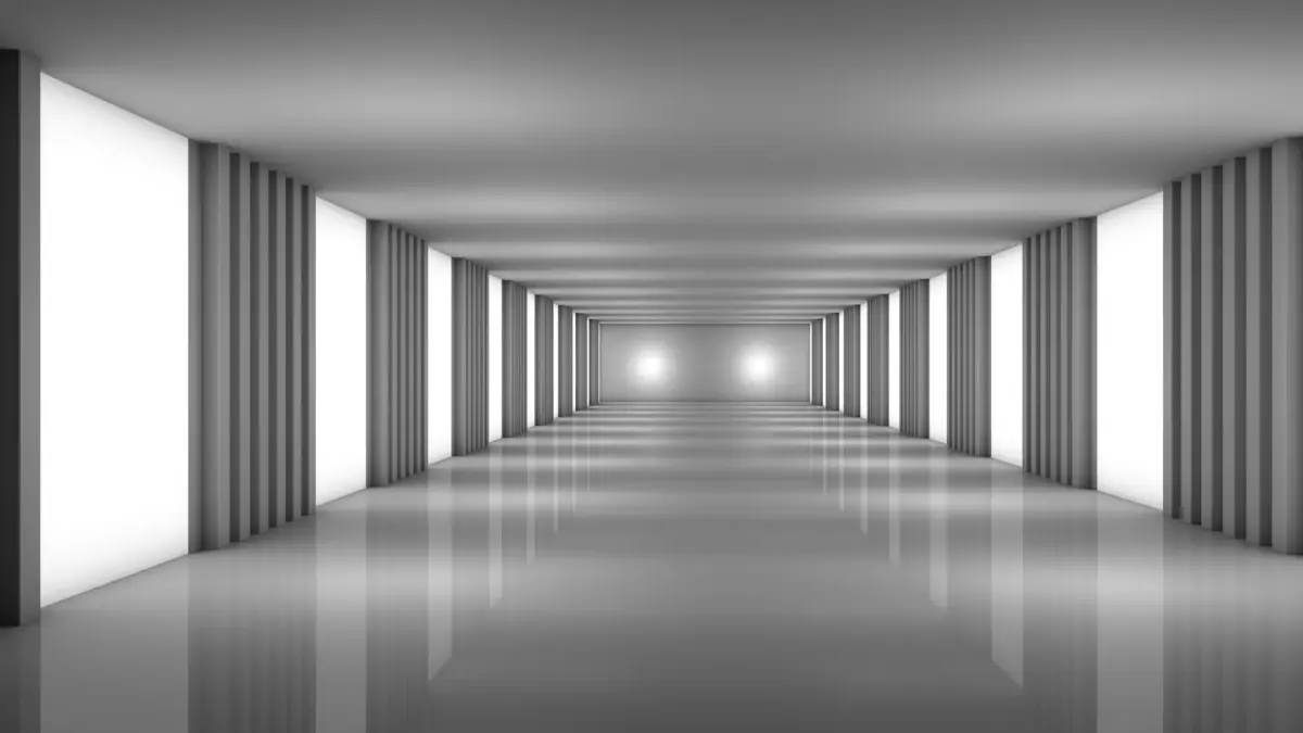 Modern Empty Tunnel 3D model get