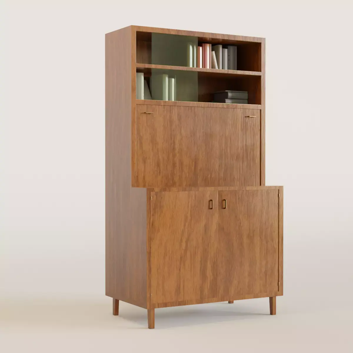 Soviet Style Wooden Cabinet Free 3D model