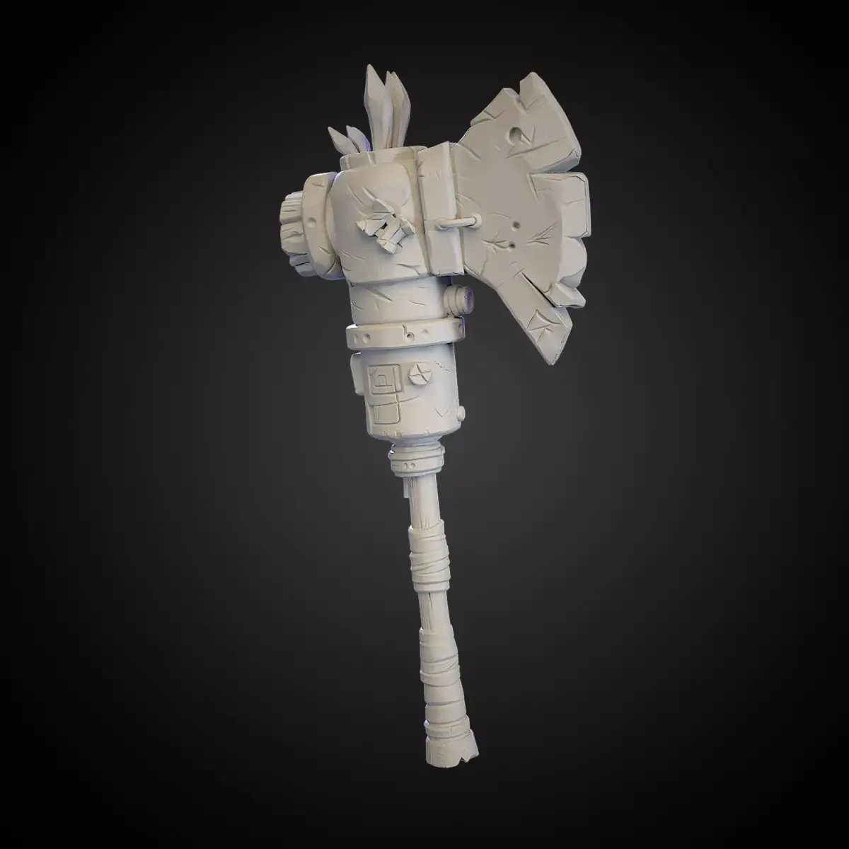 Stylized Axe 09 3D model