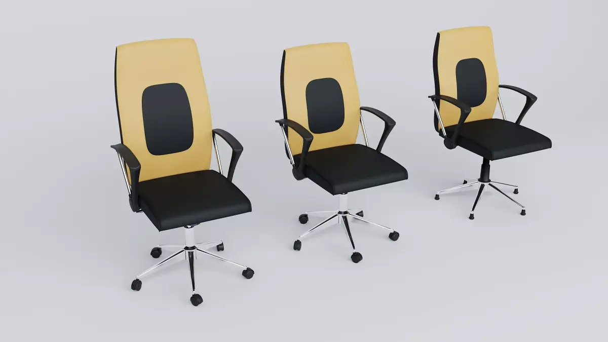 Modern Office Chair 3D Model High Quality PBR 3dsMax FBX Blender Free low-poly 3D model