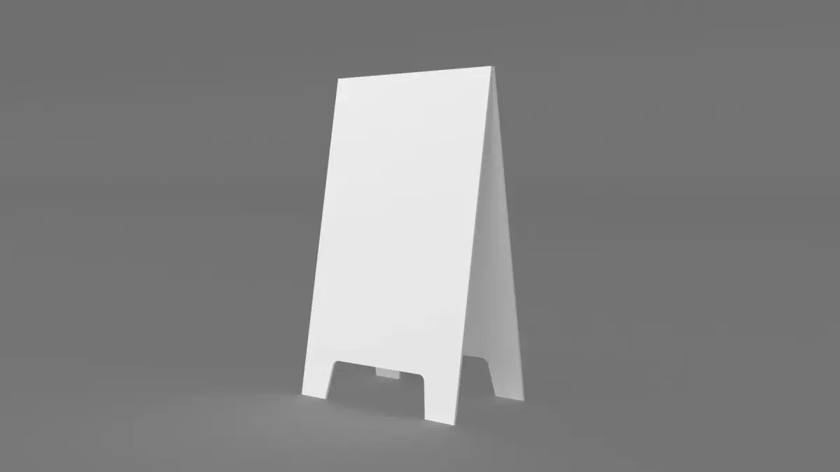 a board  Free low-poly 3D model