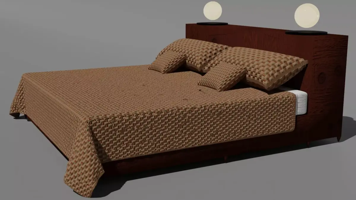 base and bed Free 3D model