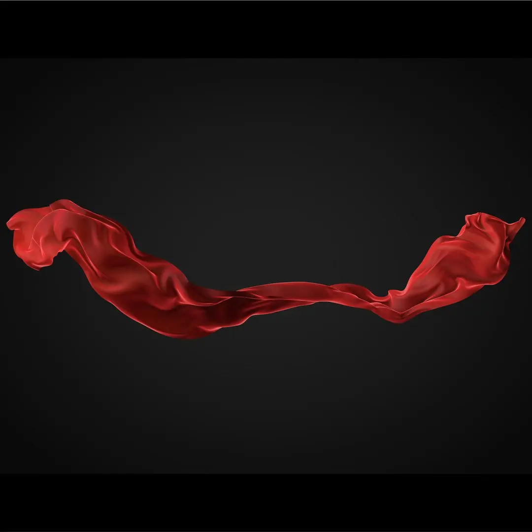 Cloth simulation 3D model