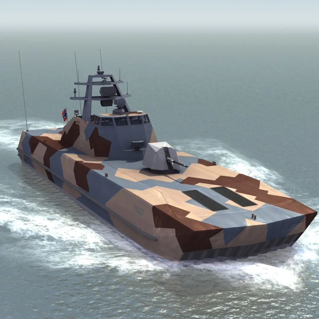 HNoMS Skjold Corvette 3D model