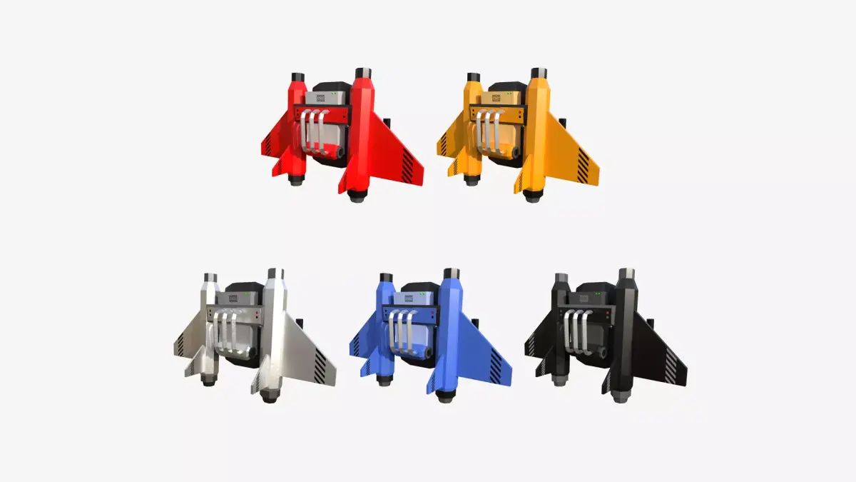 05 Jetpack Low Poly C Collection - SciFi Character Design purchase