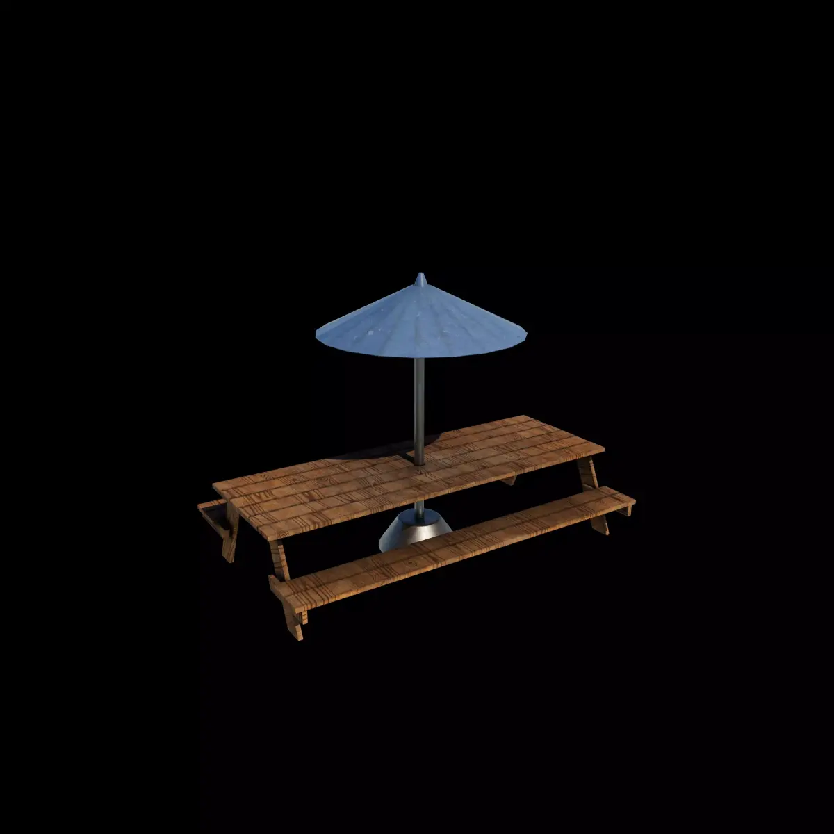 Picnic Table 3D model 5