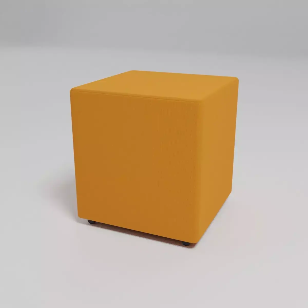 MIX - square shaped pouf with castors - Free 3D model