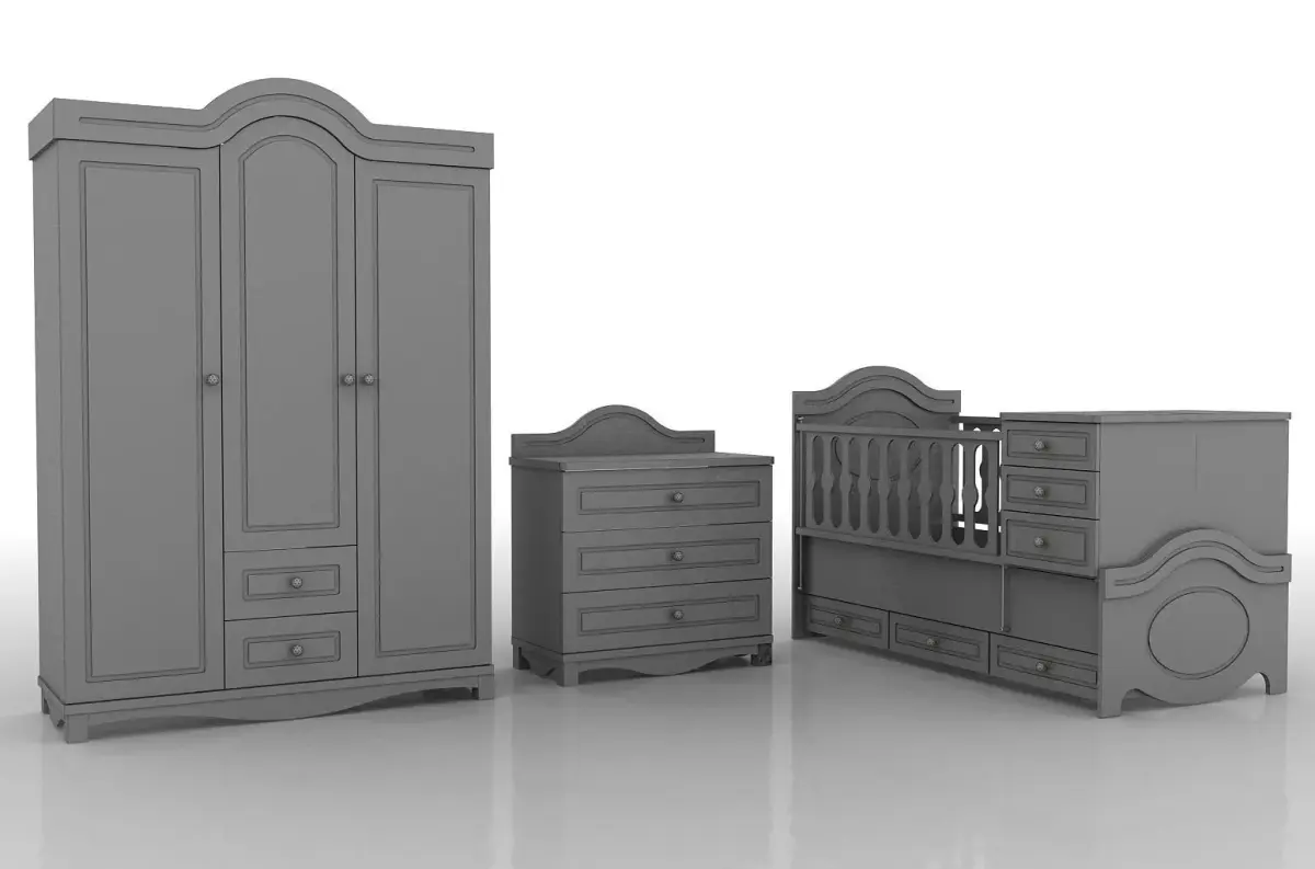 baby room furniture 3D model purchase