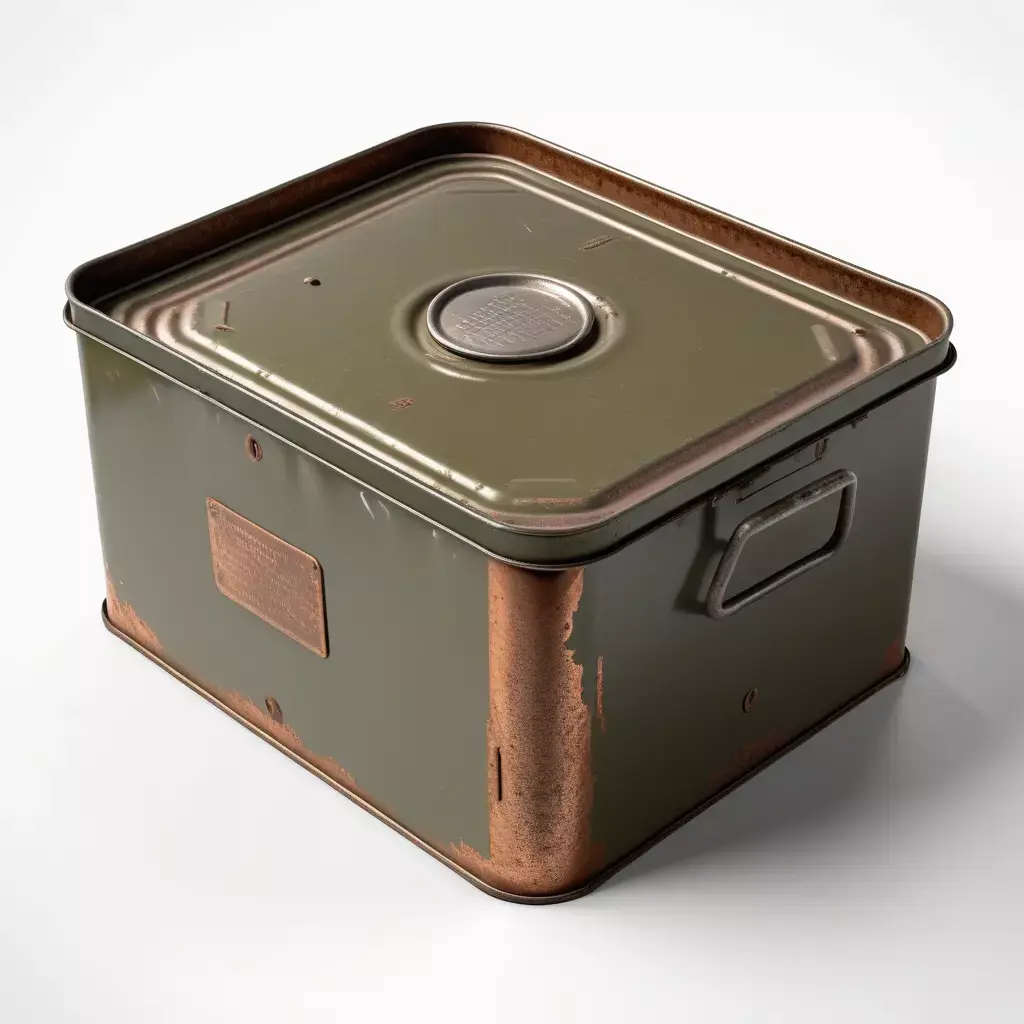 Weathered Military Storage Box 3D model