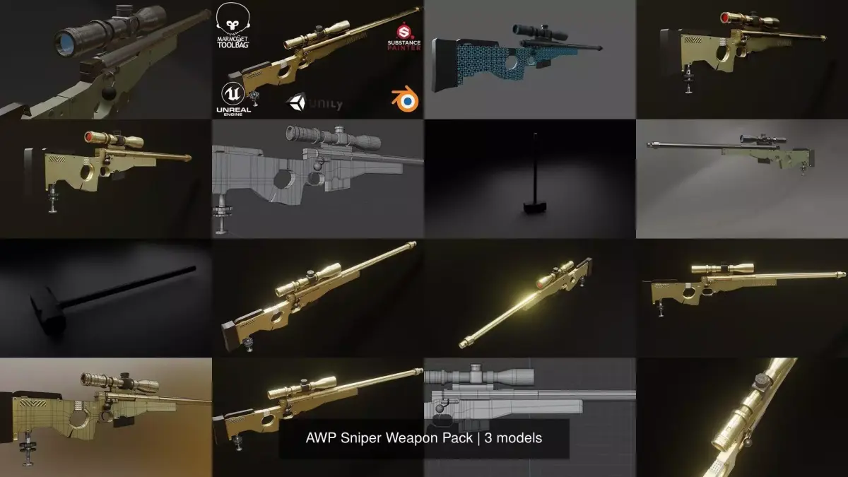 AWP Sniper Weapon Pack
