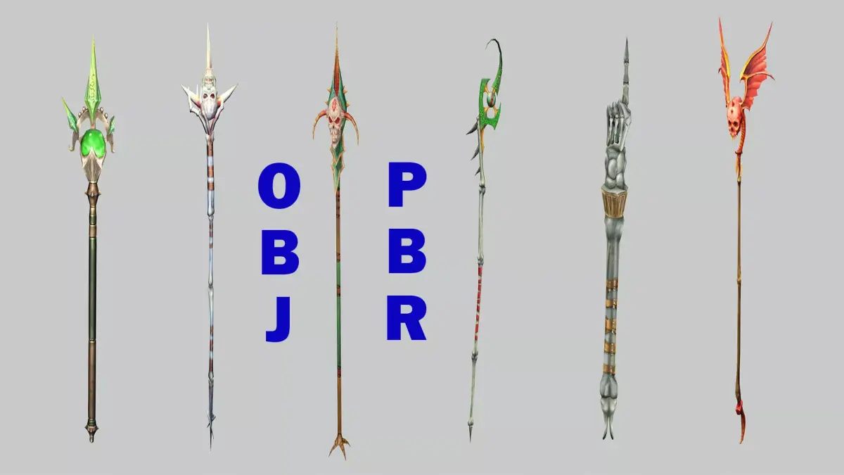 Medieval Polearms Weapon Pack 06 Low-poly 3D Model Low-poly 3D model purchase