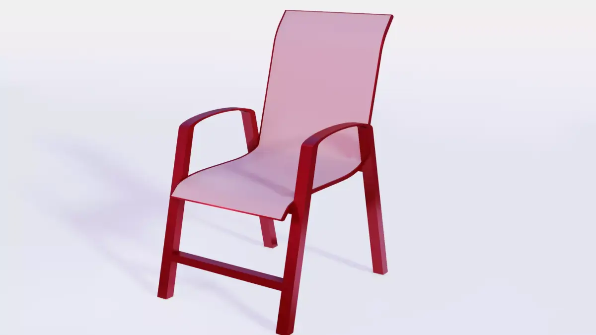 Luxurious office chair LOW POLY Free low-poly 3D model
