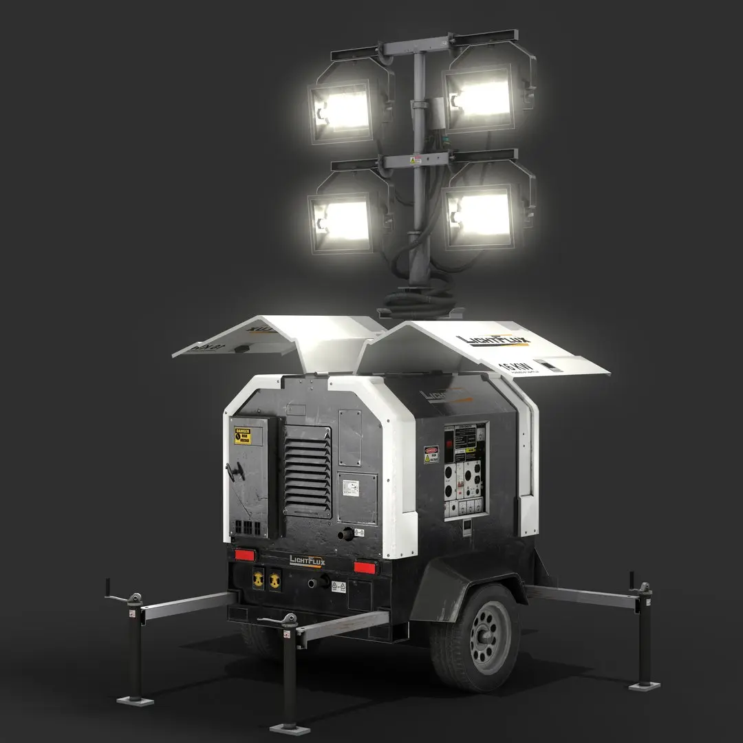 Light Tower Generator 3D model