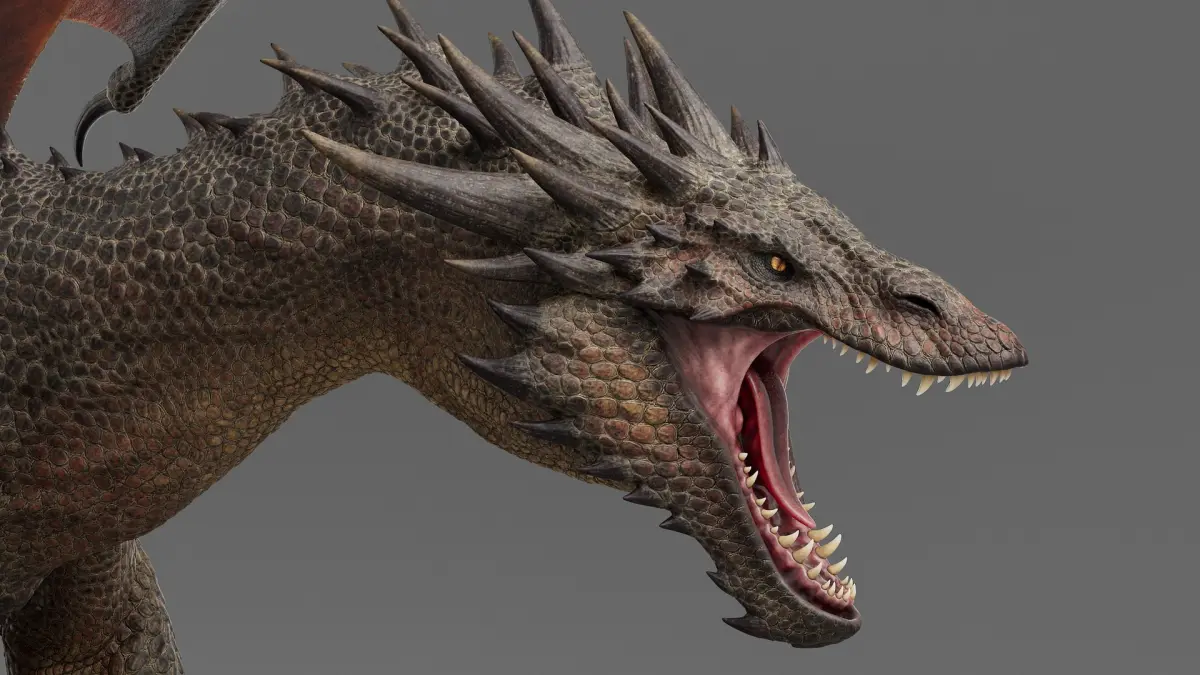 Dragon Adult No Rig 3D model