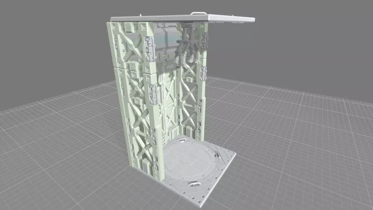 MHB09FMC-Full Mechanic Detail Hangar Bay with Stackable options 3D print model purchase