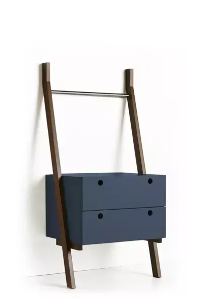 Criado-mudo wardrobe with two drawers and ladder Free 3D model purchase