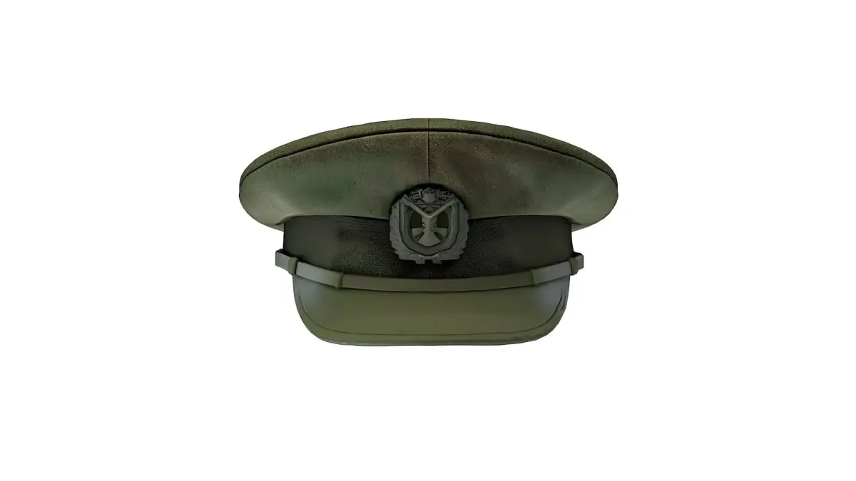 Military cap Low-poly 3D model