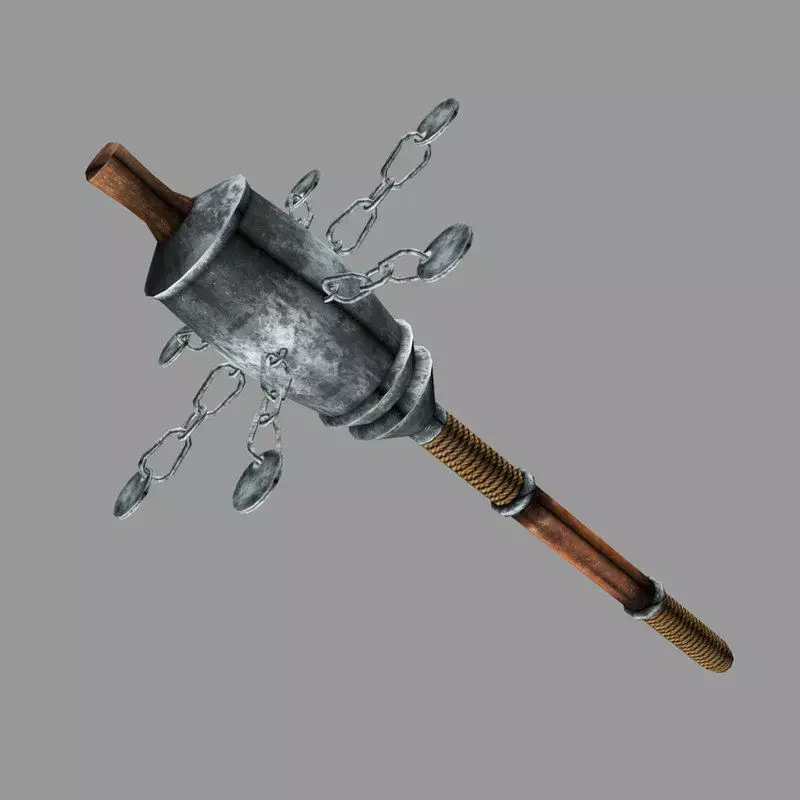 Turkish mace 3D model