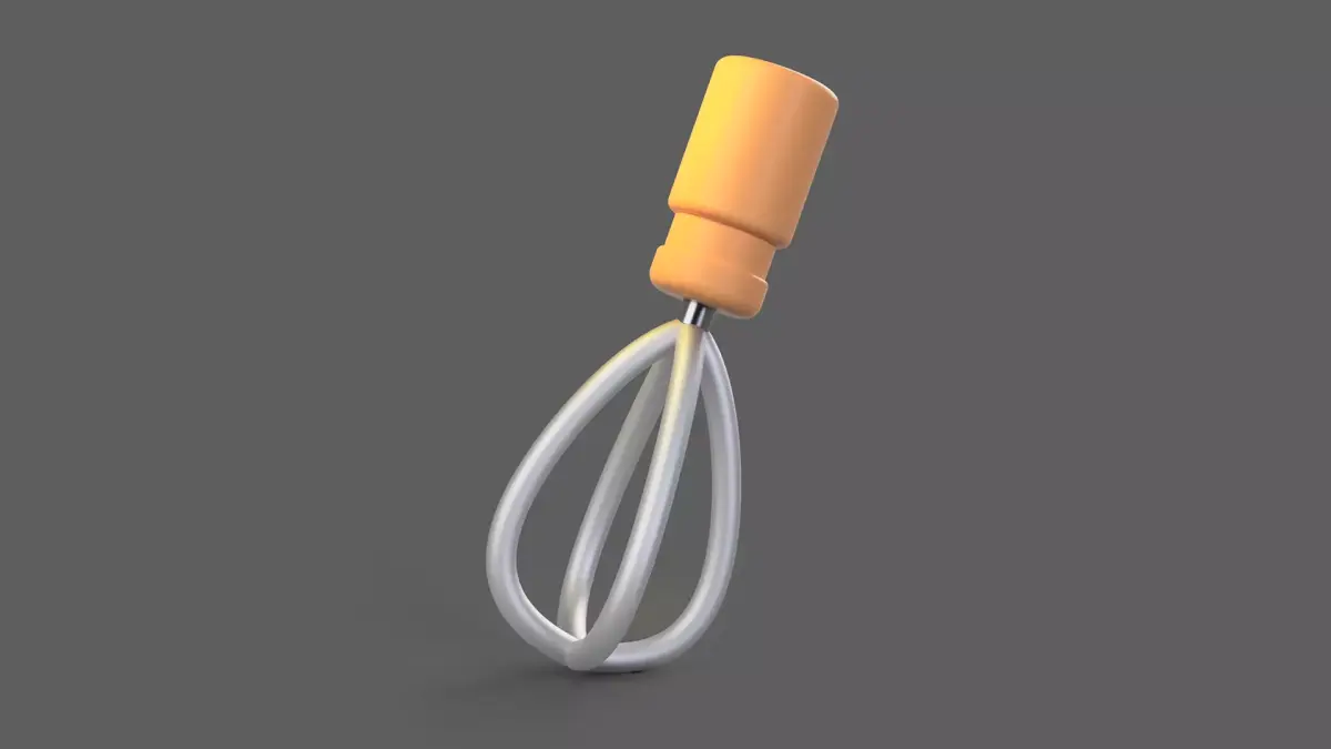 Manual Hand Mixer Free 3D model