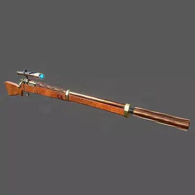 Steampunk Springfield 1903 Sniper Rifle Low-poly 3D model