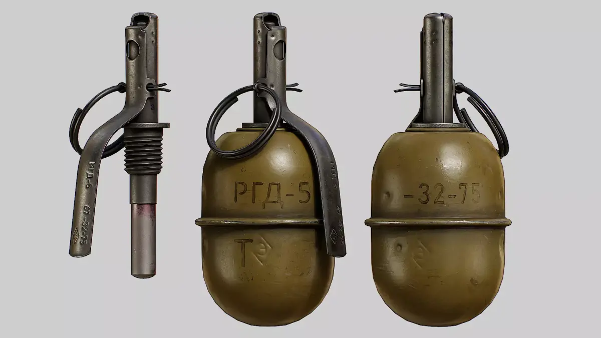 Grenade RGD-5  Low-poly 3D model