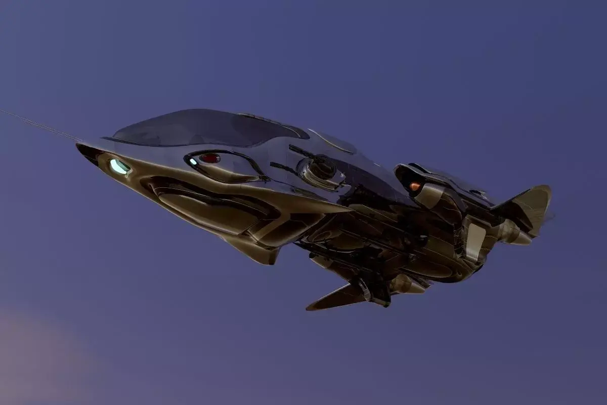 FX-27 Raptor Starship 3D model