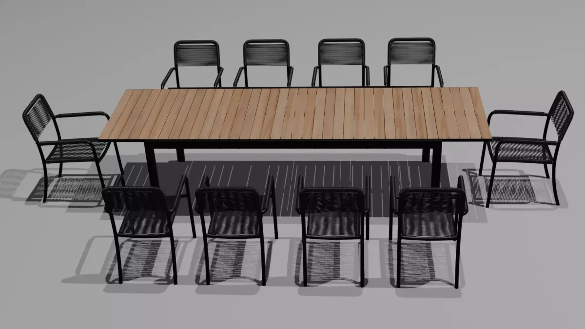 dining table set Free 3D model purchase