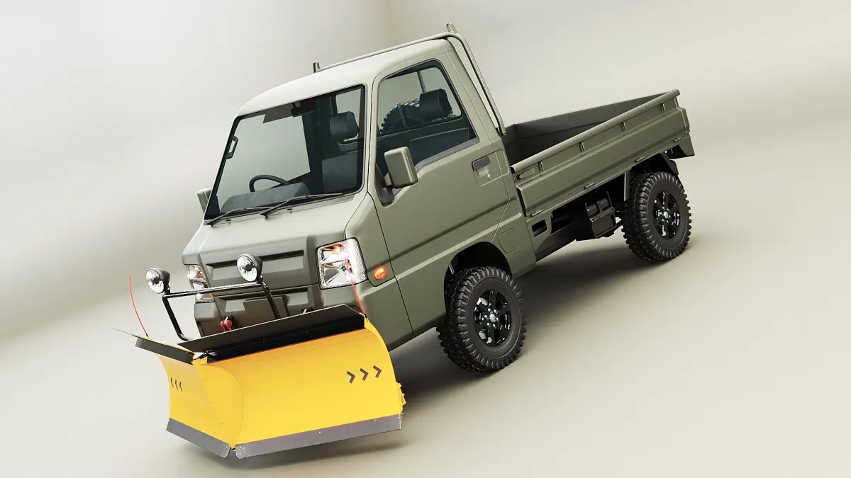 Kei-Truck V Snowplow 3D model