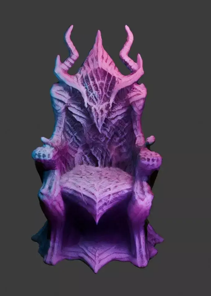 Demon Throne 6 Free low-poly 3D model